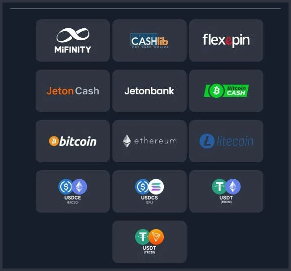 Uitbetalingsmethoden bij Lucky Wands Casino